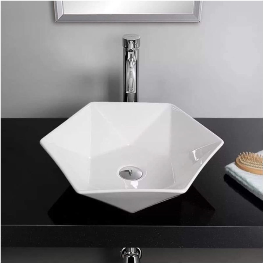 Lavabo đặt bàn kim cương