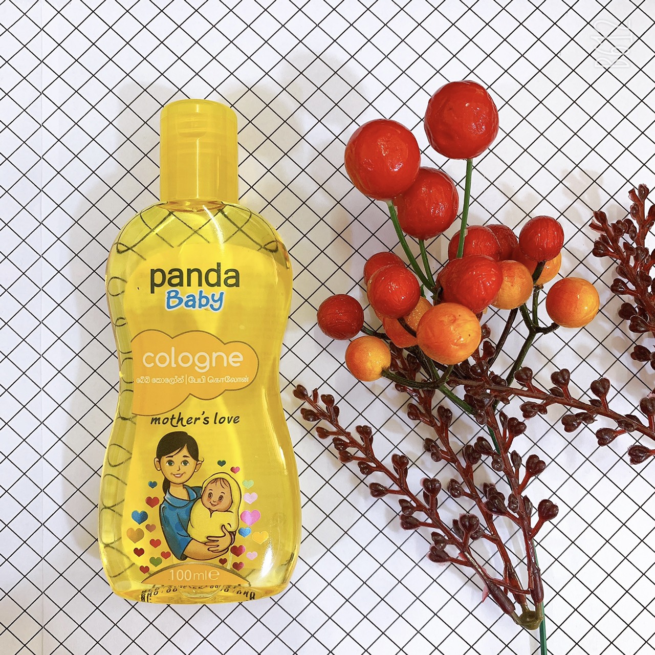 Nước Hoa Em Bé Panda Baby Cologne Mother's Love 100ml (Vàng 100ml)