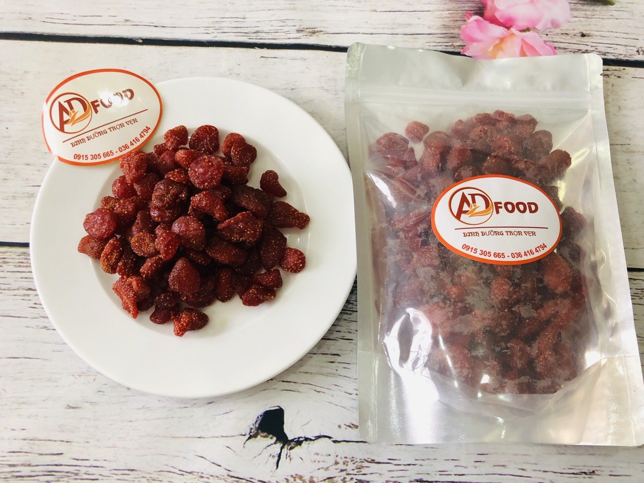 500g quả dâu tây Đà Lạt sấy dẻo