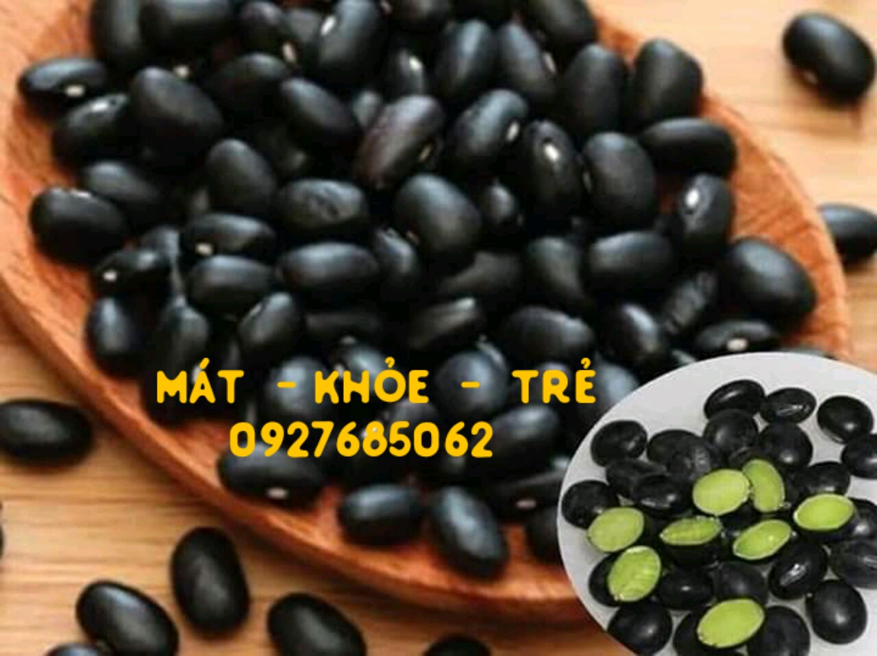 TRÀ ĐẬU ĐEN XANH LÒNG 500GRAM (NỮA KÝ)