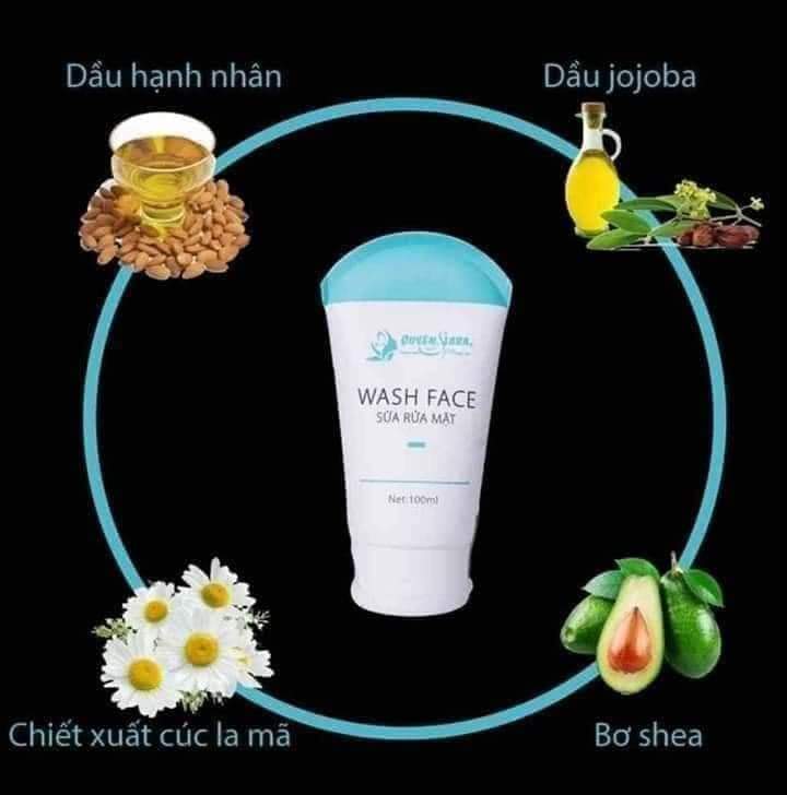 Sữa rửa mặt trắng da ngừa mụn Wash Face Q'lara