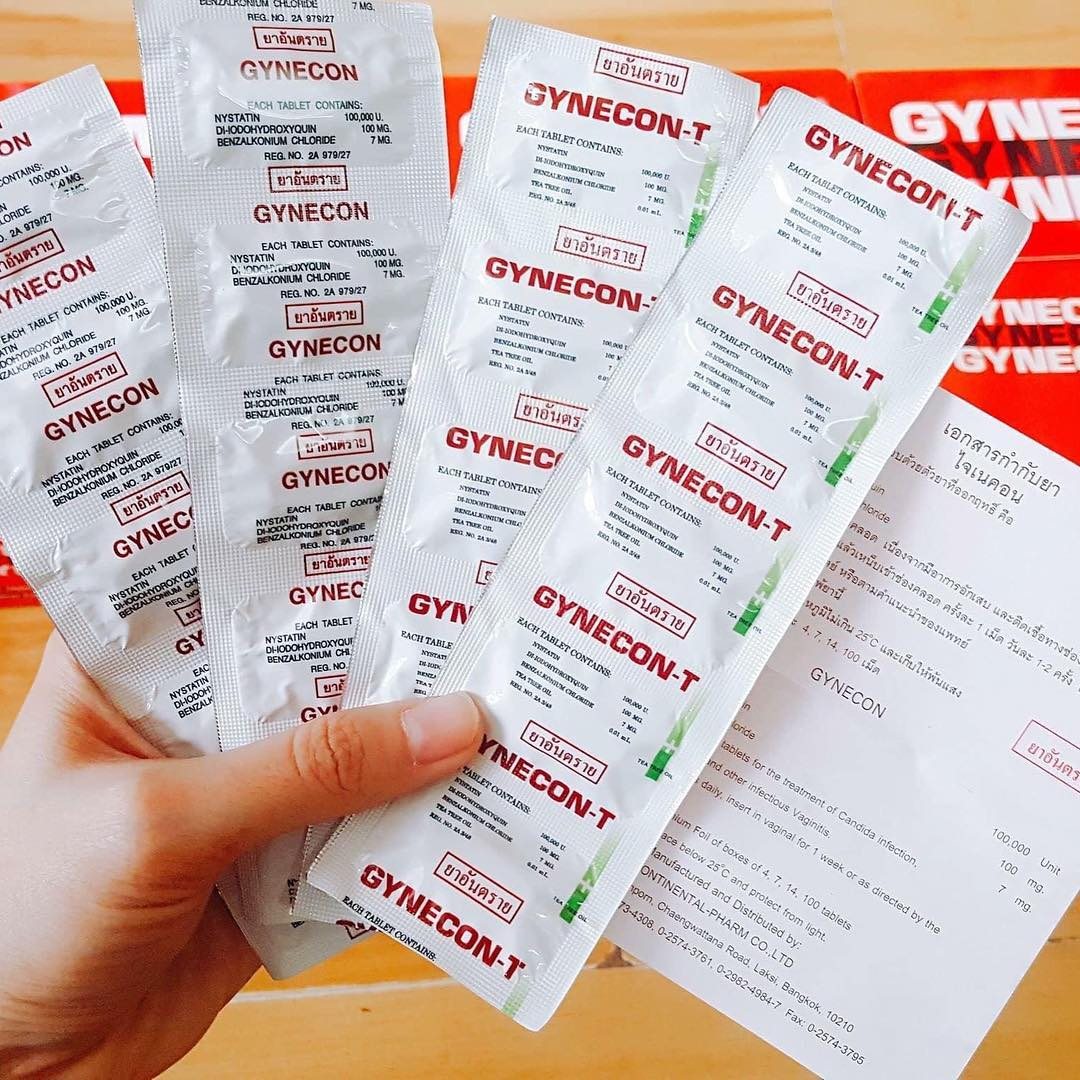 Viên đặt phu khoa Gynecon - Vỉ 5 viên