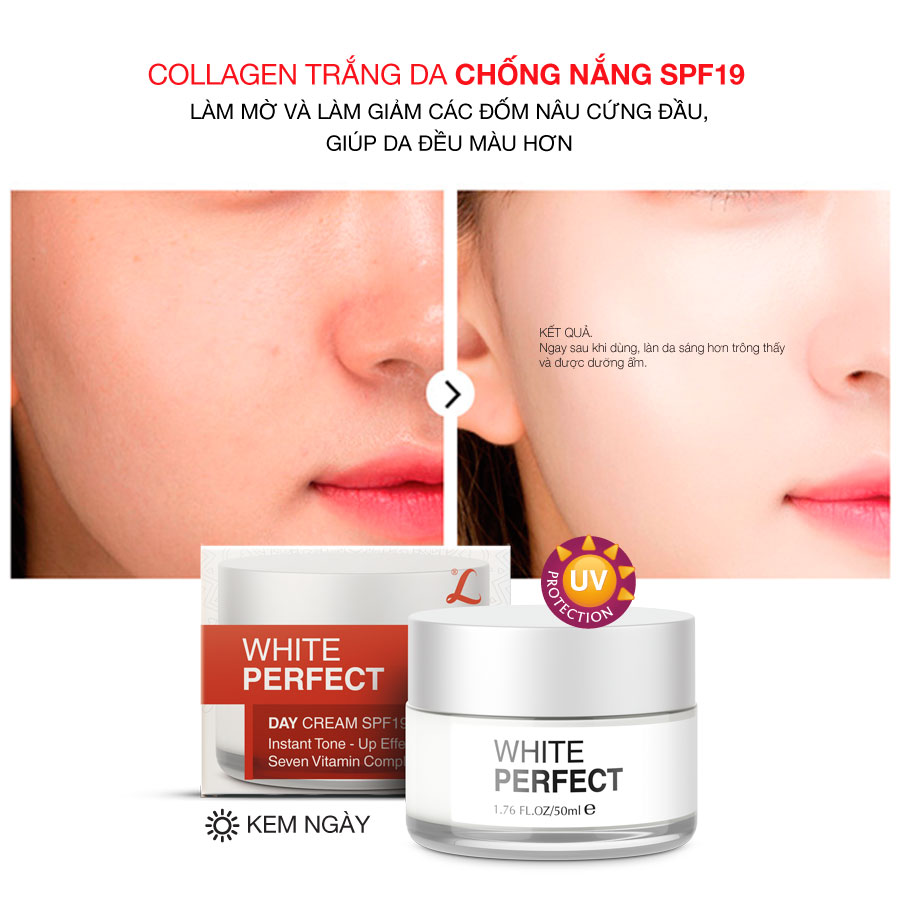 BỘ TRẮNG DA, GIỮ ẨM MỀM MỊN ĐẸP DA WHITE PERFECT Se+Cr LANGCE