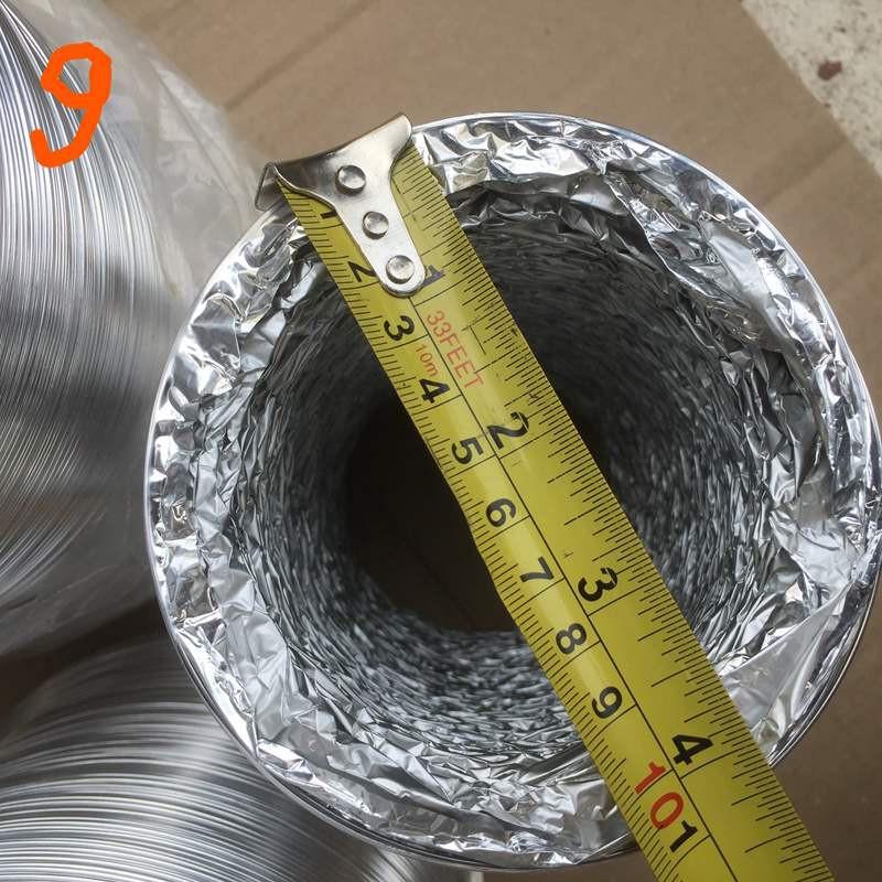 Silver Air Duct for Smoke Ventilation, Air Ventilation Pipe Phi 90 (Fits Phi 90 Pipe)