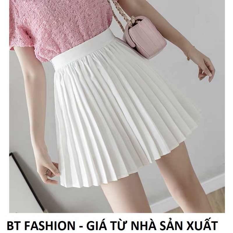 Váy Xòe Dập Ly Thời Trang BT Fashion (Ngắn - Dập Ly) - VA06 - Có quần lót bên trong