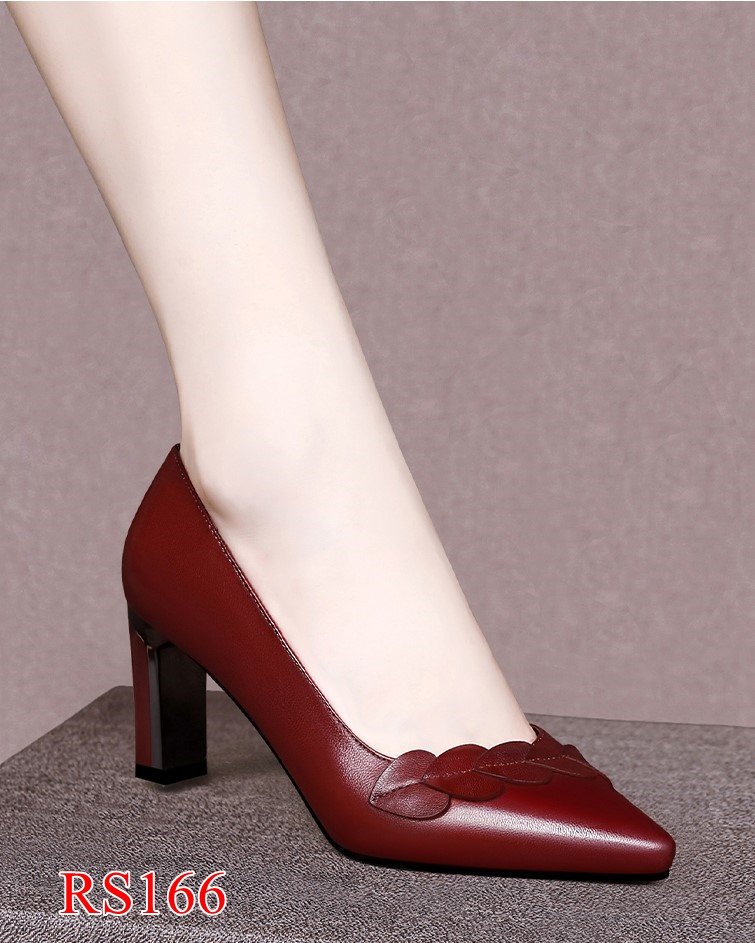 Giày da cao gót  7cm RS166