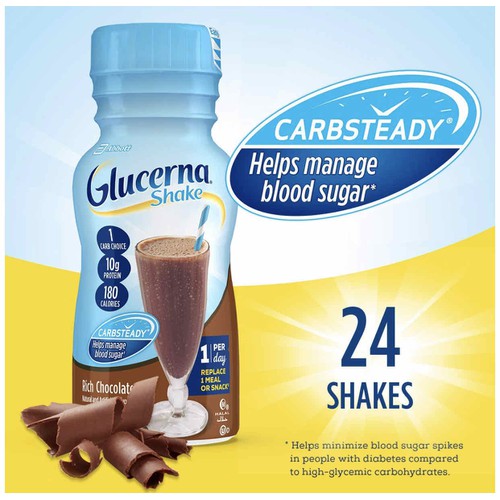 SỮA NƯỚC GLUCERNA SHAKE RICH CHOCOLATE DÀNH CHO NGƯỜI TIỂU ĐƯỜNG