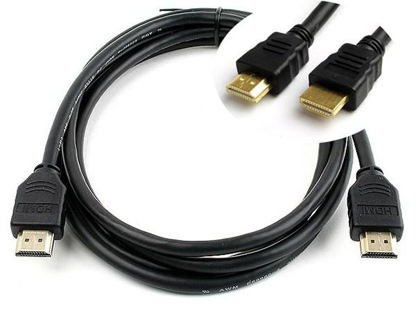 (HCM) Dây HDMI 1m5 TRÒN Full HD - cable HDMI 1m5 màu đen cho tivi box