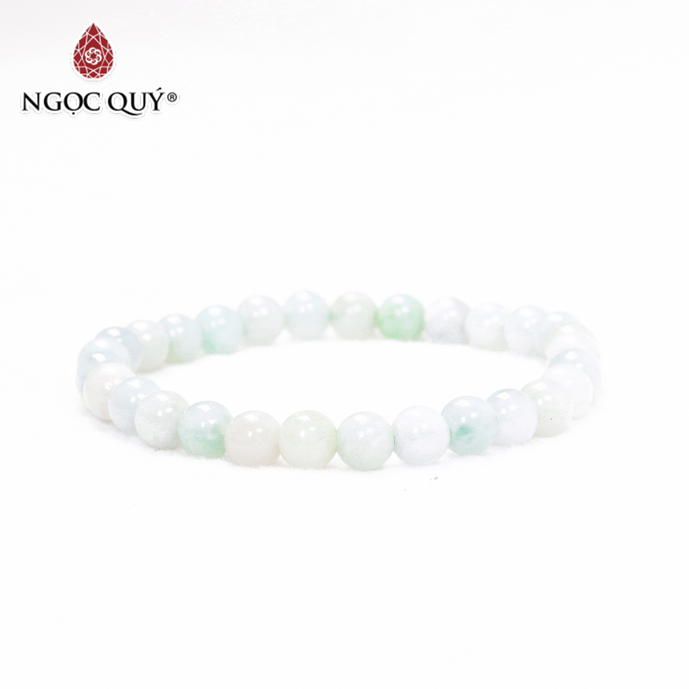 Vòng tay đá cẩm thạch phỉ thúy mệnh hỏa mộc - Ngọc Quý Gemstones