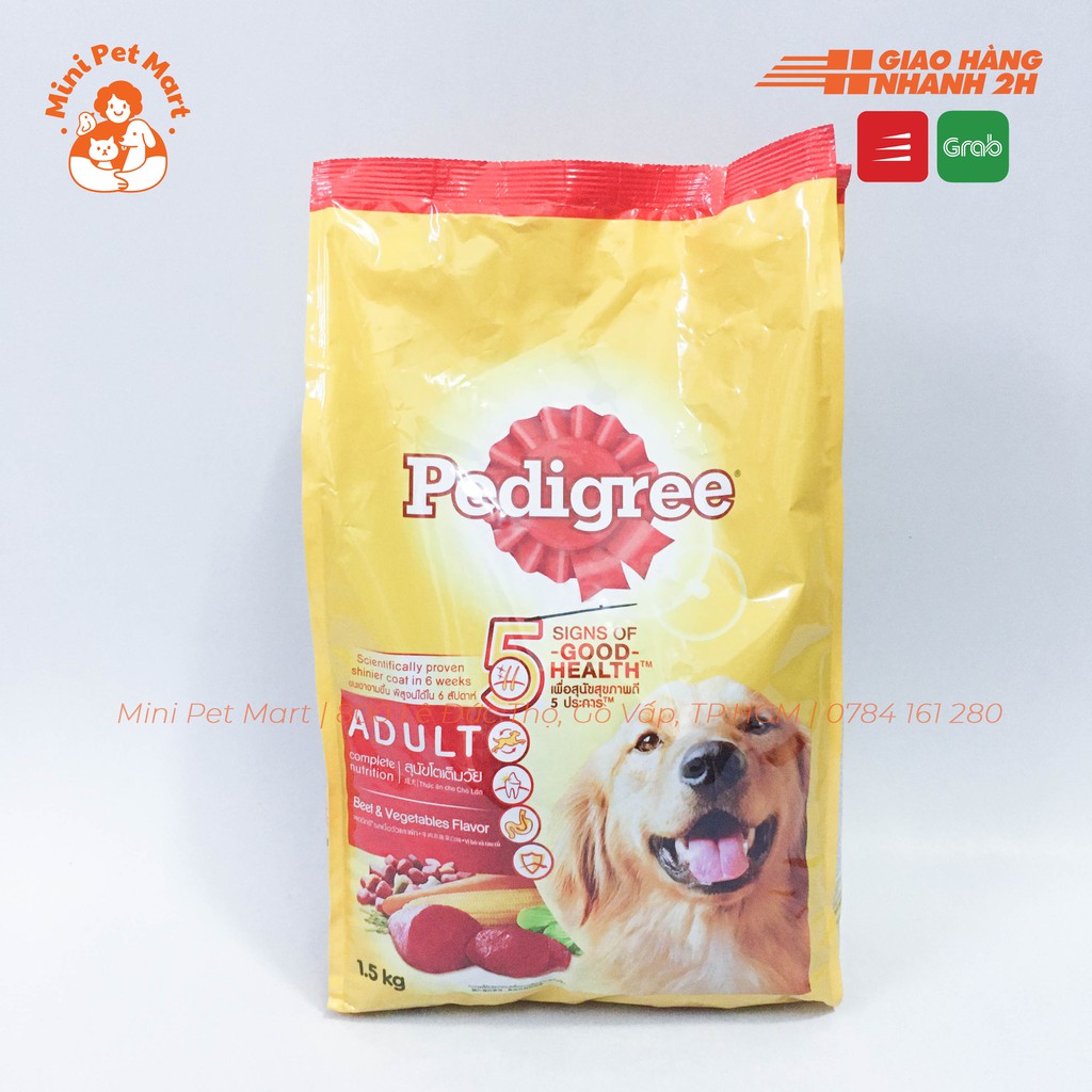 [HCM]Thức ăn hạt cho chó trưởng thành PEDIGREE 1,5kg