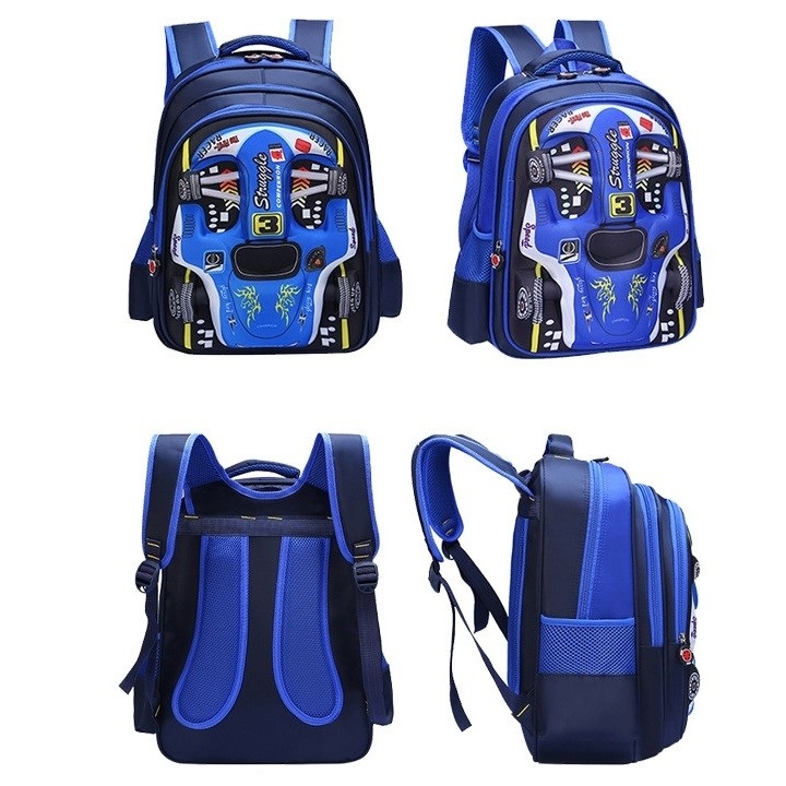 Balo học sinh hình ô tô 3D size 42 cm