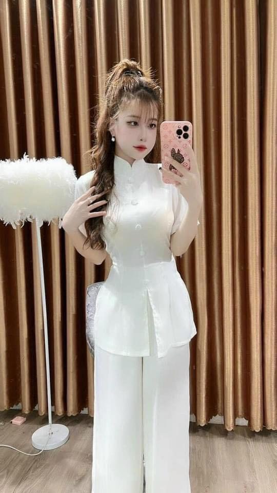 Set Đồ Đi Chùa Thêu Chất Vải Lụa Cao Cấp L11