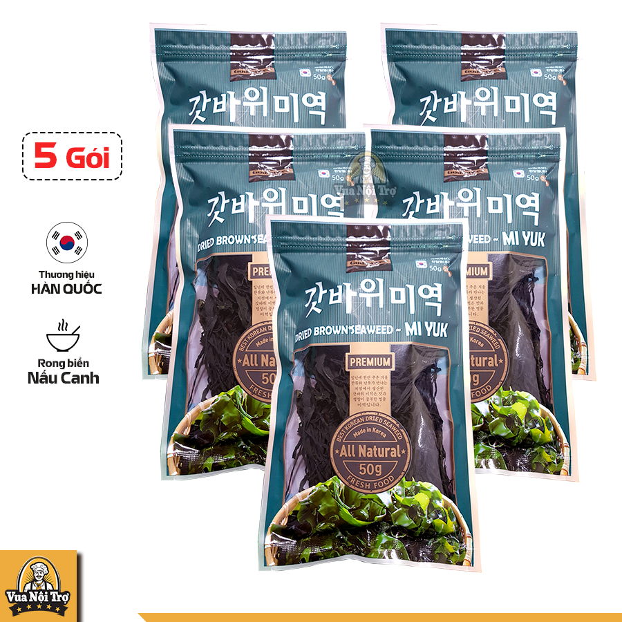 5 Gói Rong biển nấu canh Mi yuk Godbawee Hàn Quốc 50g gói