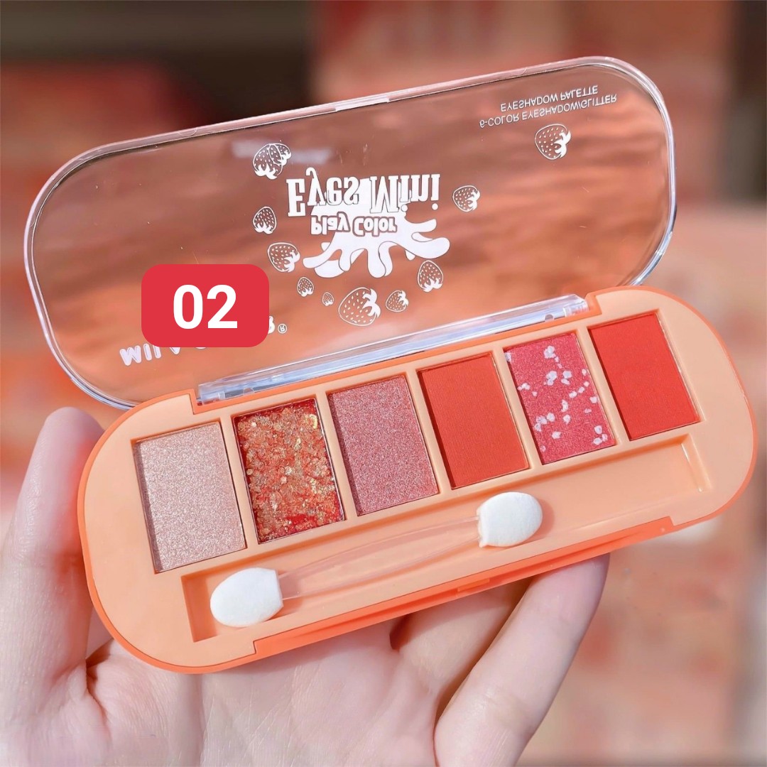 [HCM]Nhủ mắt Mila 6 ô Play Color Eyes Mini Kèm Cọ