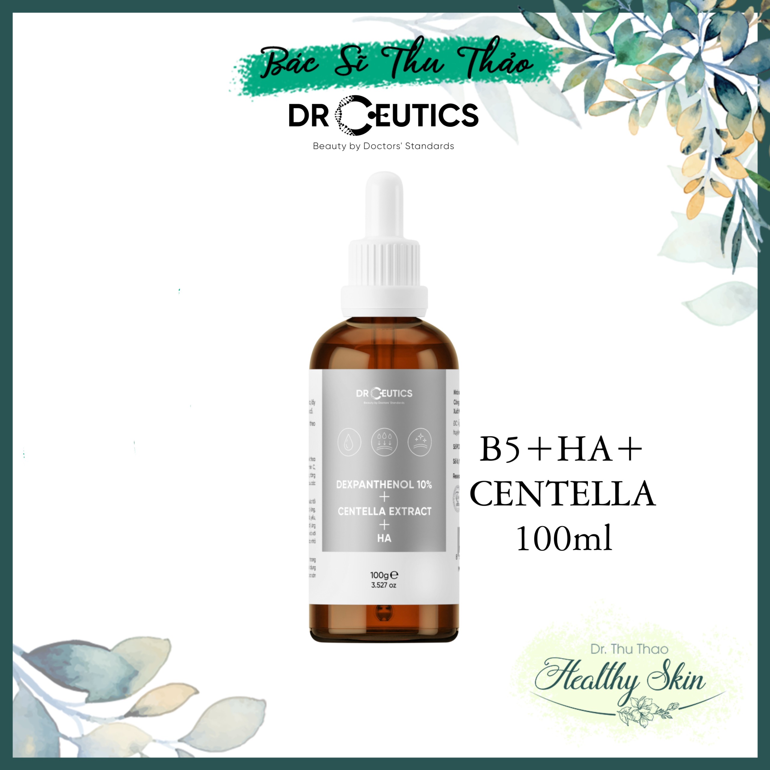 [30mL-100mL] SERUM DRCEUTICS CẤP ẨM PHỤC HỒI DA B5 + CENTELLA + HA VÀ B5 BASIC