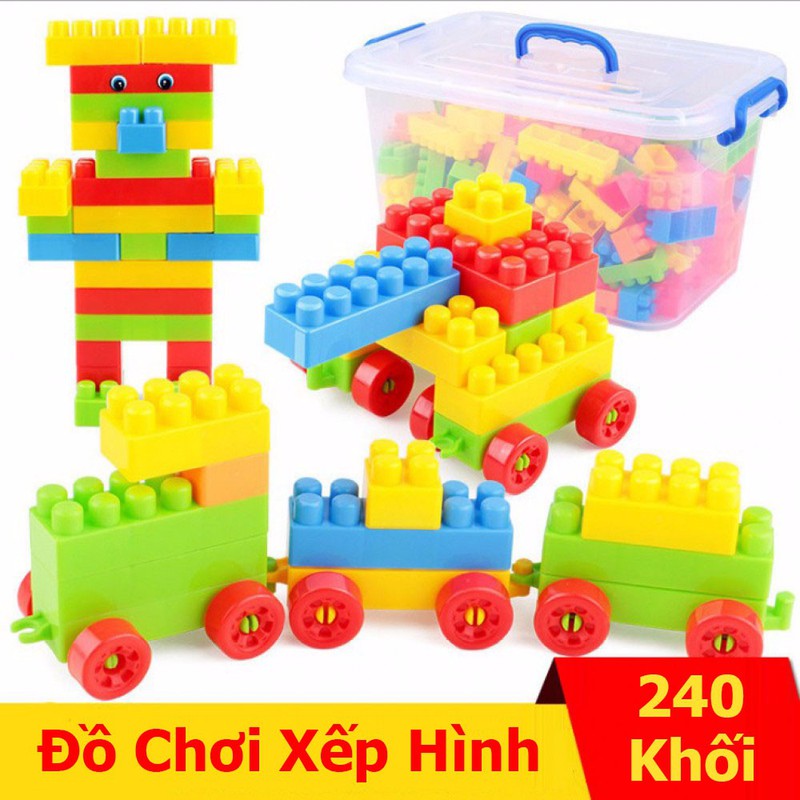 Bộ đồ chơi xếp hình 240 khối