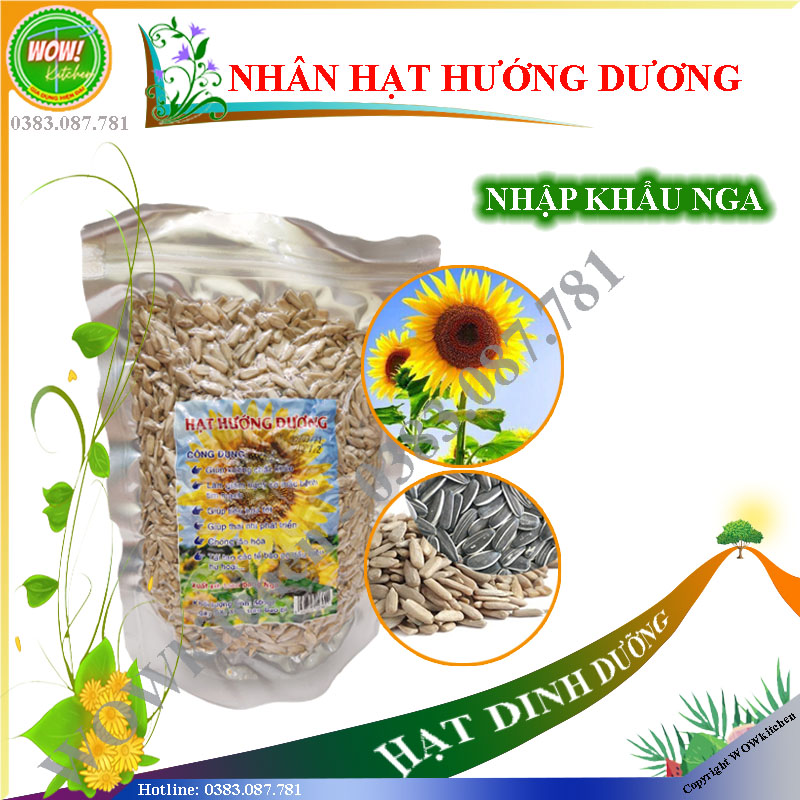 [500g] Nhân hạt hướng dương - Nhập khẩu Nga