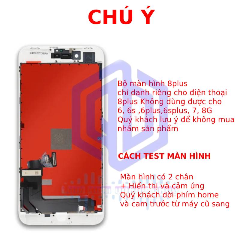 Bộ màn hình thay thế cho máy 8 Plus, 8Plus, 8 plus, 8plus, 8P, 8p ( Tặng bộ vít sửa 8 trong 1 )