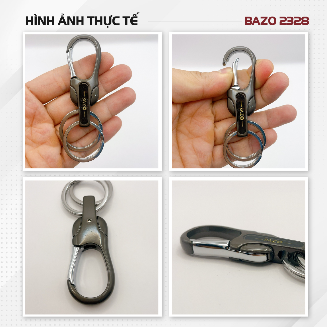 Móc Khoá Ô tô, Xe máy Cao Cấp BAZO B2328