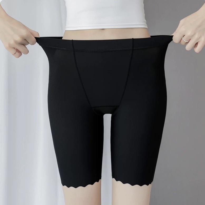 Quần legging lửng chất thun co dãn, quần bảo hộ trong váy có đáy kháng khuẩn