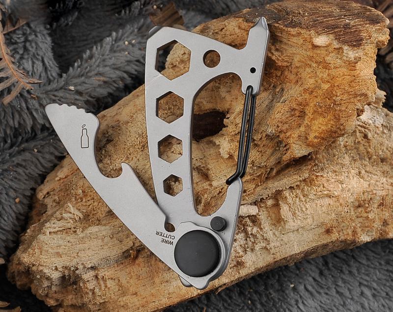 [ EDC 08 ] Móc khóa đa năng bằng thép không gỉ