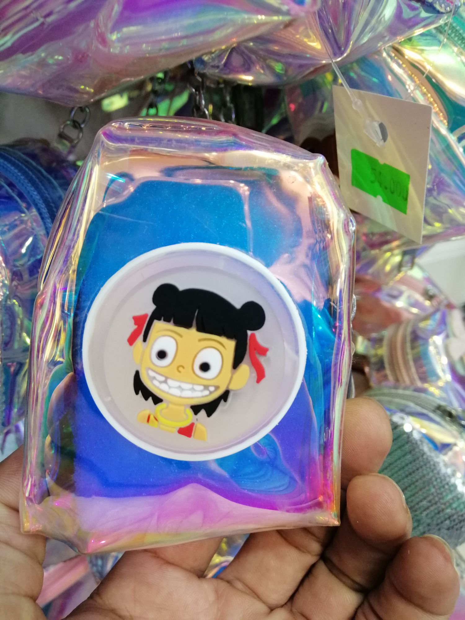 MÓC KHÓA BÓP HOLOGRAM CÓ ĐÈN