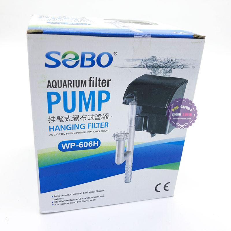 Máy lọc nước hồ cá sobo 606h 8w dạng thác nước wp-606h