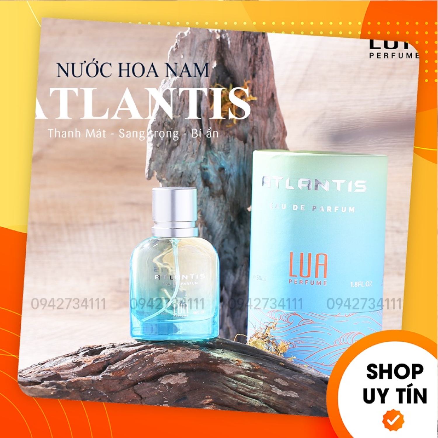 [Chính Hãng] Nước Hoa Nam Atlantis 50ml LUA Perfume