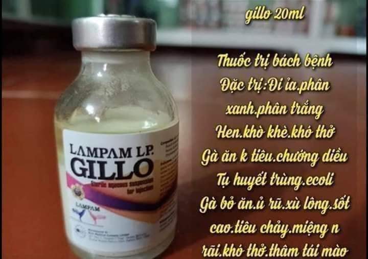 Hàng Chính Hãng Gillo lẻ 20ml- bách bệnh cho gà đá,sản phẩm được đánh giá