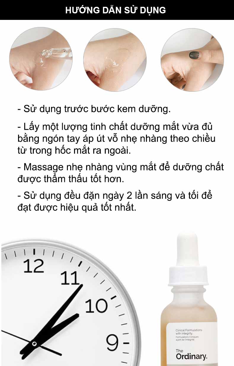 [HCM]Tinh Chất Giảm Quầng Thâm Và Bọng Mắt The Ordinary Caffein Solution 5% + EGCG 30ml