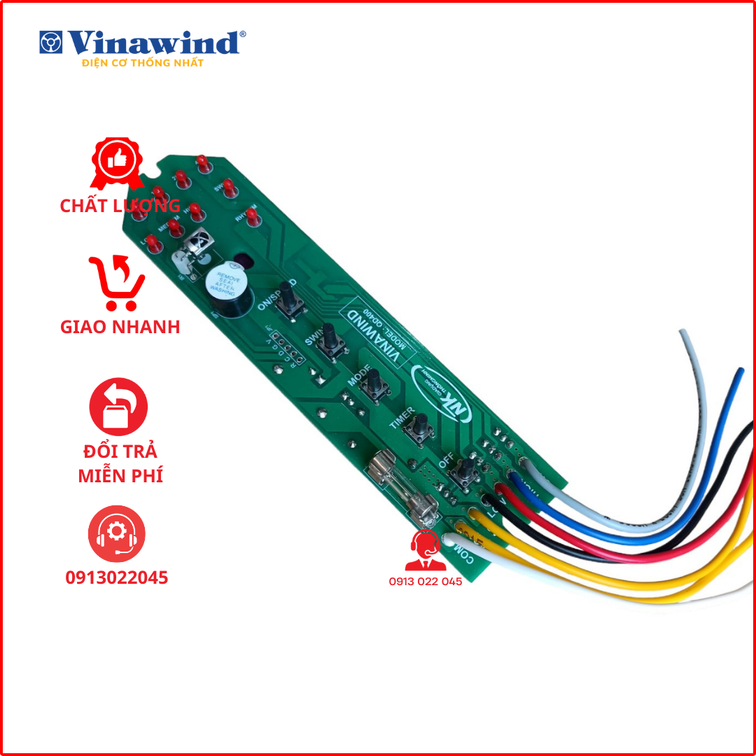 Mạch quạt cây Vinawind - Điện cơ thống nhất (Hàn sẵn dây dài 12cm)