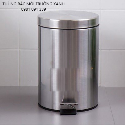 Thùng rác inox đạp chân 20 lít