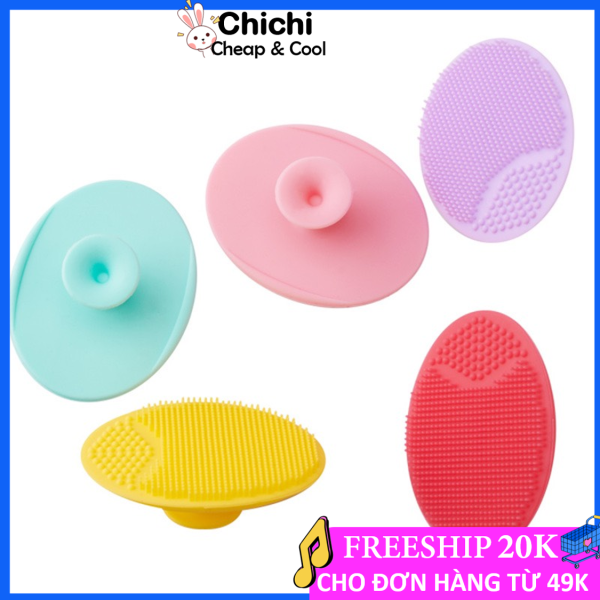 Miếng Rửa Mặt Silicon Siêu Mềm LD03 Chichi,cọ rửa mặt cầm tay cute, chất liệu silicon an toàn thích hợp với mọi loại da.