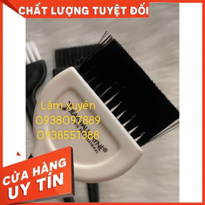 Chổi quét thuốc nhuộm, lược nhuộm tóc 1 đầu, lông mềm, nhựa cao cấp, không bám thuốc nhuộm, dễ vệ sinh
