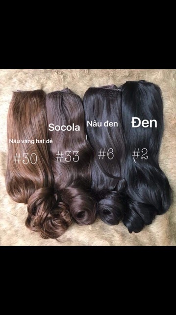 Tóc Búi Cột Xoăn|Đơn  _Búi Tóc Xoăn Dây Cột Tóc Giả Cao Cấp