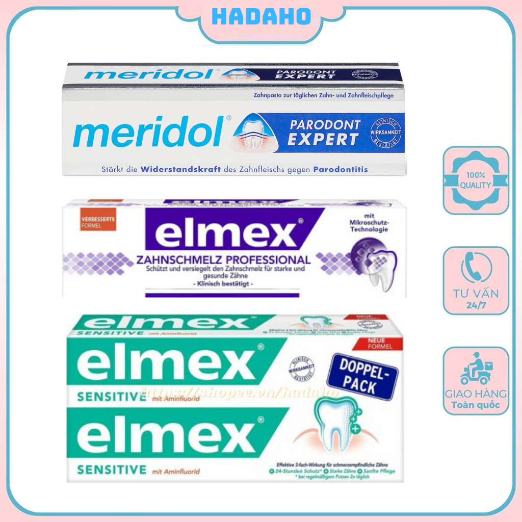 Kem đánh răng Elmex Sensitive  (set đôi) Đức
