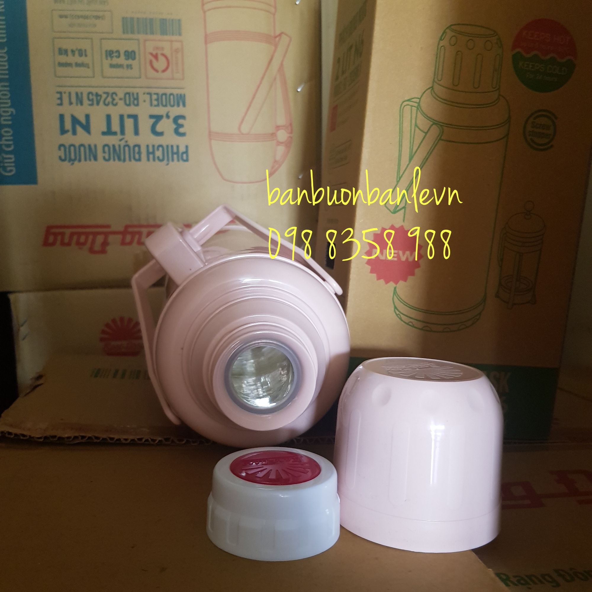 Phích đựng nước nút xoáy  Rạng đông 2035 N6.X