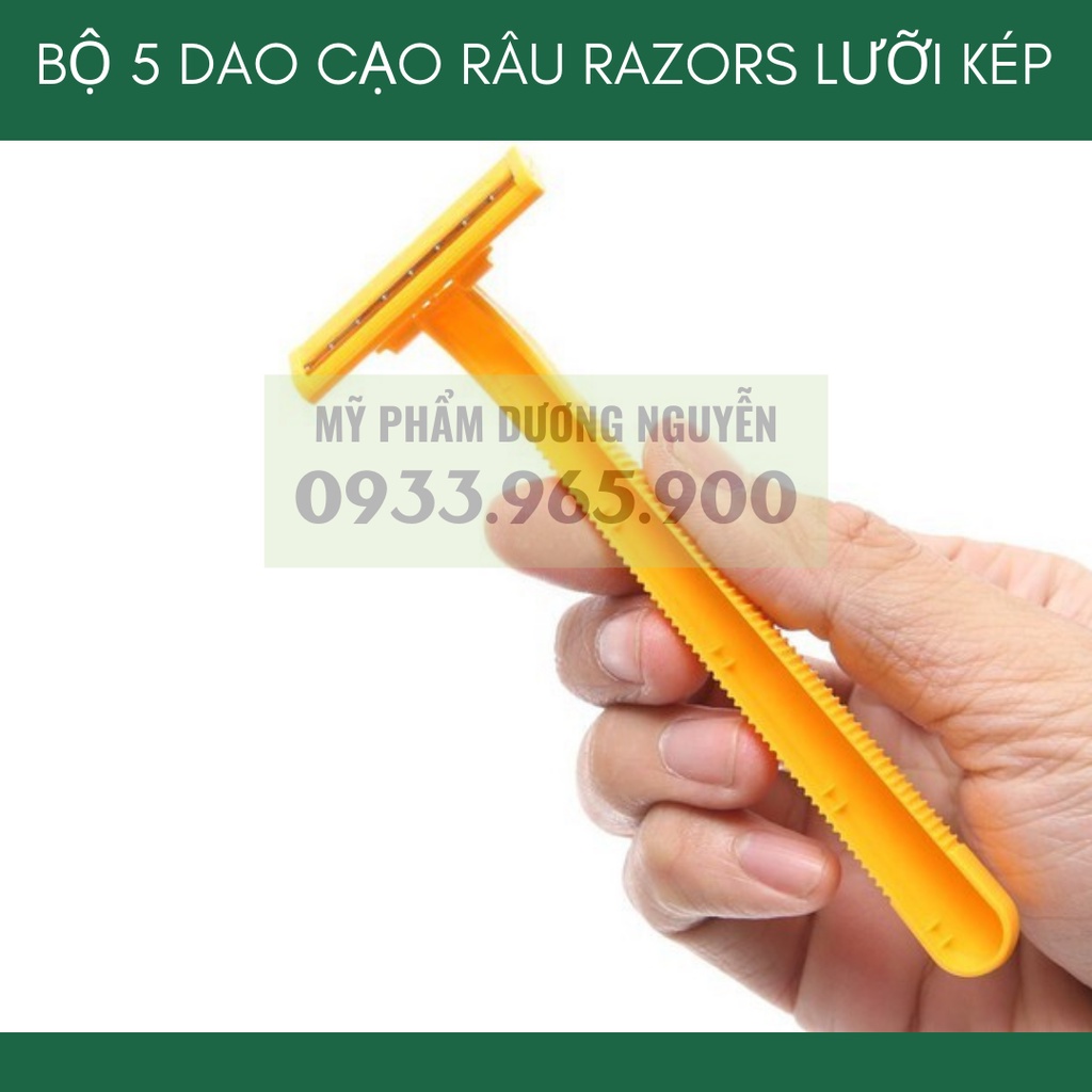 Bộ 5 Dao Cạo Râu Razors Lưỡi Kép