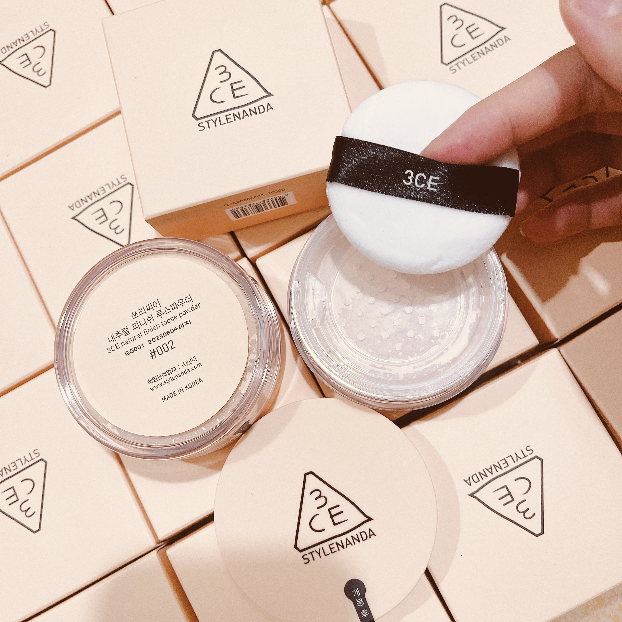 Phấn Phủ Bột 3CE Natural Finish Loose