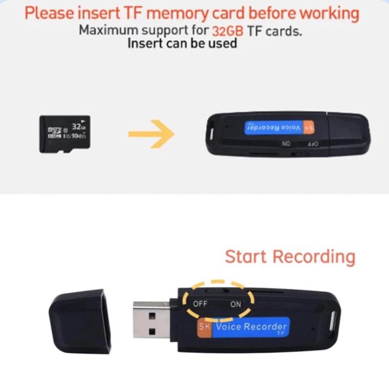 Máy Ghi Âm USB Voice Recorder - WorldMart