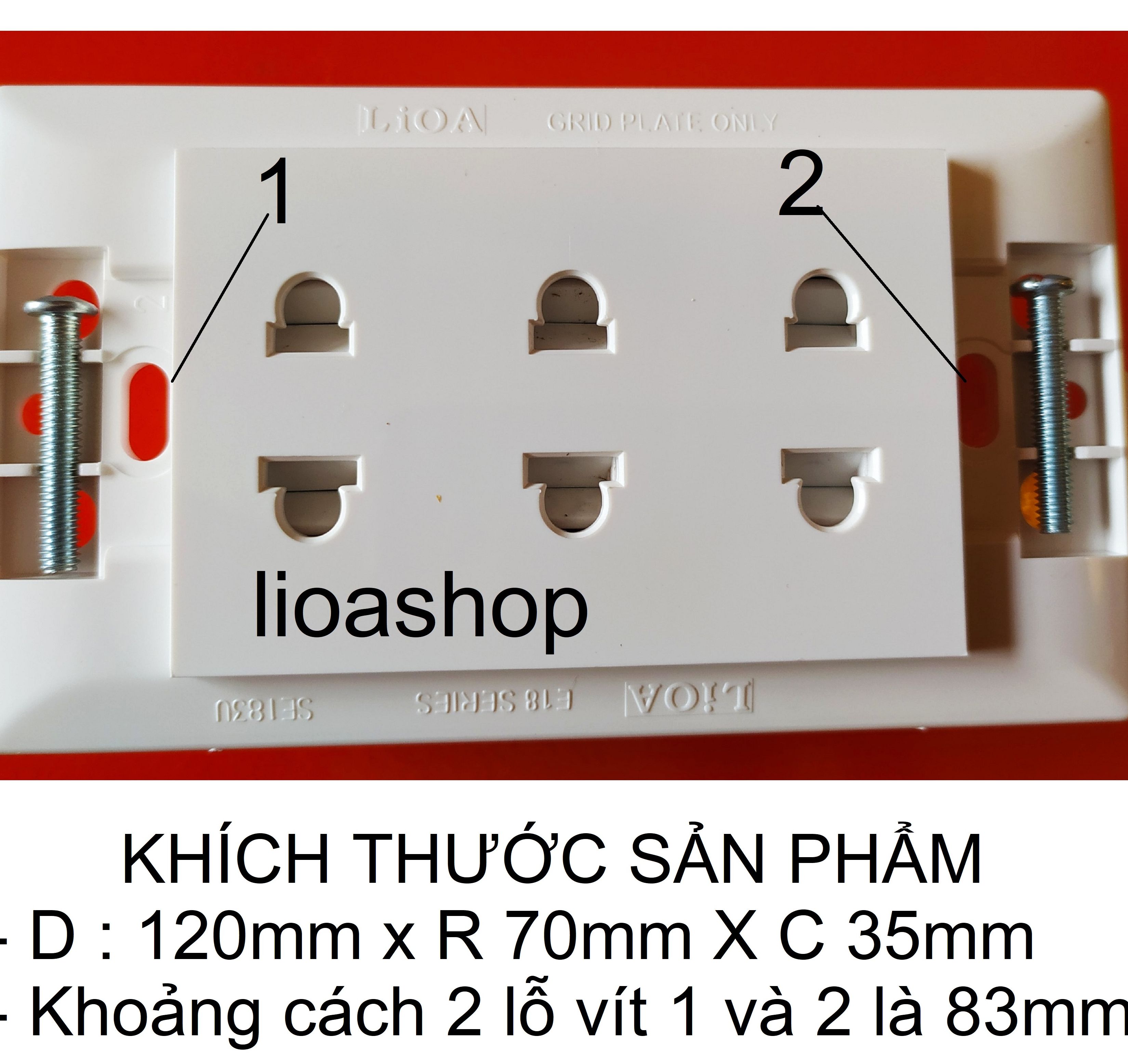 Ổ BA 2 CHẤU LiOA