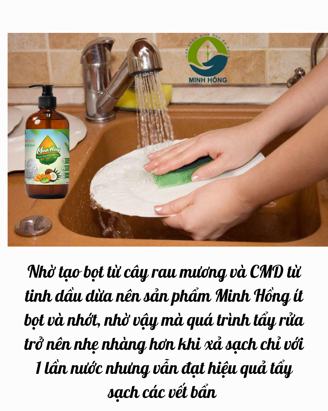 (Minh Hồng) Nước rửa chén sinh học Minh Hồng Can 1,7L và 4,2 lít và 500ml Sạch vết dầu mỡ, không làm khô da, an toàn cho người sử dụng Koshka Home