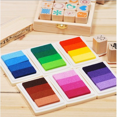 Hộp mực dấu 4 màu gradient lets color