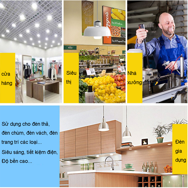 Bóng đèn LED bulb 50w siêu sáng- tiết kiệm điện ánh sáng trắng
