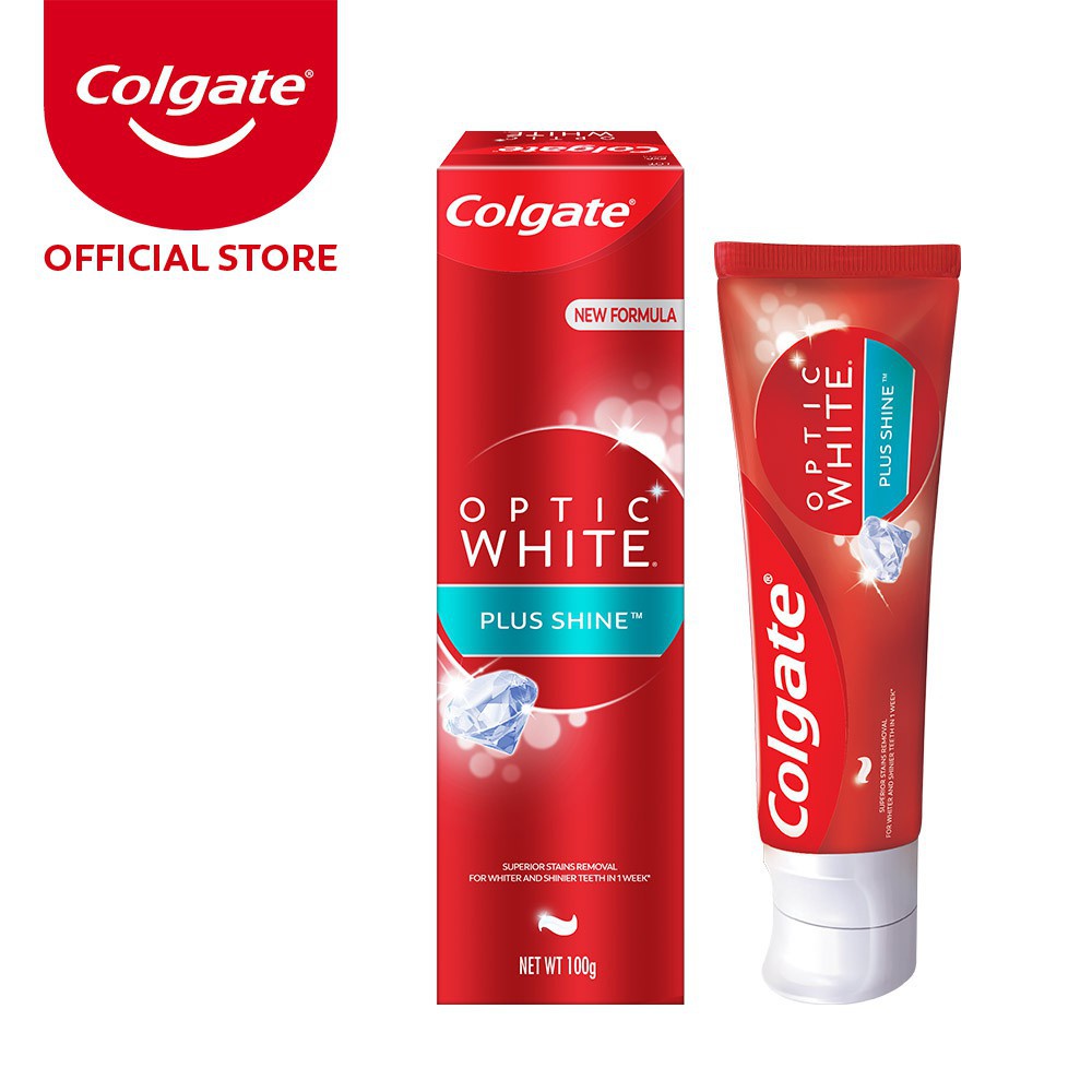 Toothpaste Colgate Optic White plus shine/sparkling white 100g cream Colgate