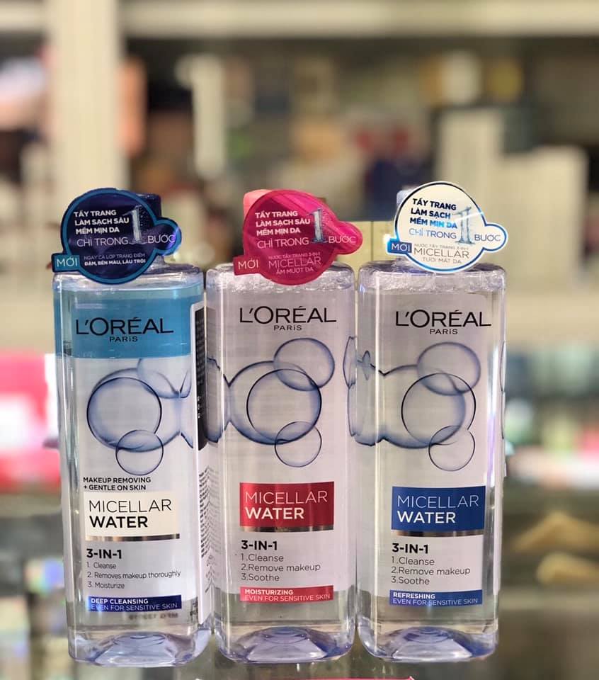 Nước Tẩy Trang Loreal - Micellar Water 3in1 400ml