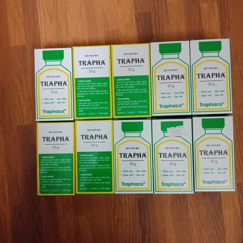 BỘT KHỬ MÙI HÔI CHÂN, GIÀY TRAPHA LỌ 30G