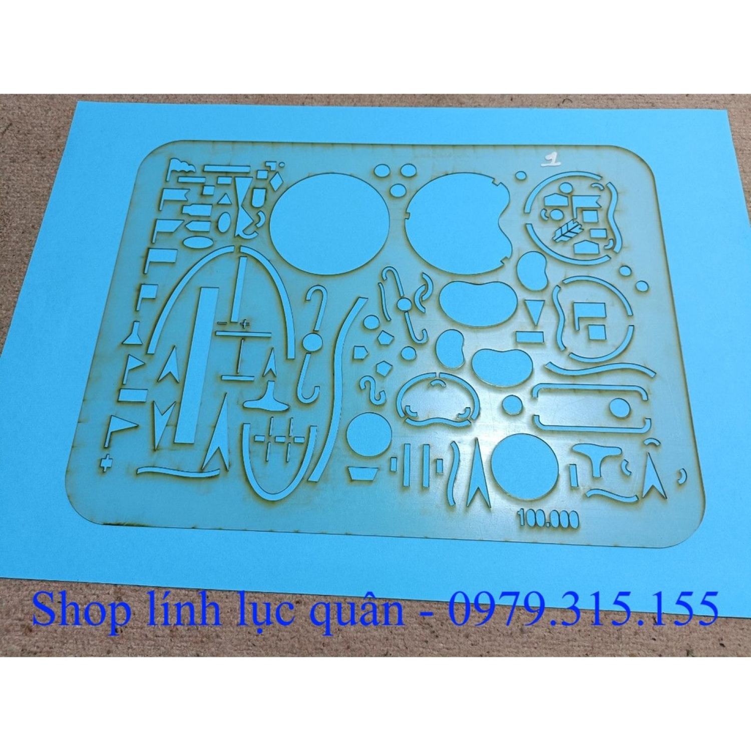 Thước chỉ huy tham mưu mẫu 1 Loại Xịn (24x32cm)