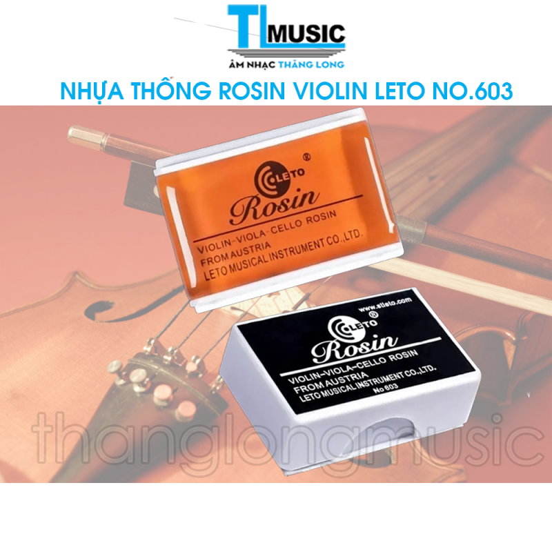 Nhưa Thông Rosin Violin Cello Leto No.603 - Giúp Giảm Ma Sát, Sáng Bóng Vĩ Đàn Violin, Cello, Đàn Nhị