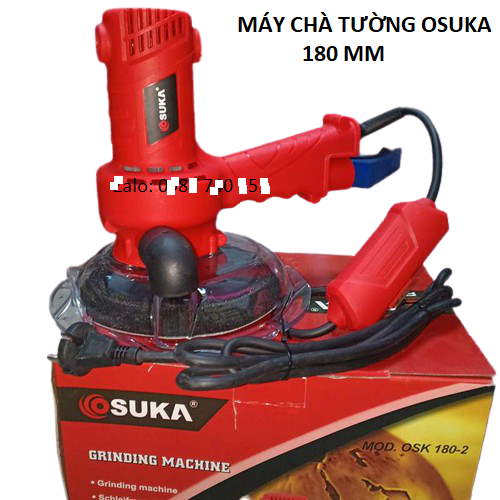 Máy chà tường Osuka công suất 750w đường kính đế chà 180mm